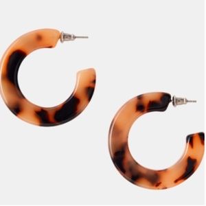 Machete Kate Hoop Earrings in Tortoise